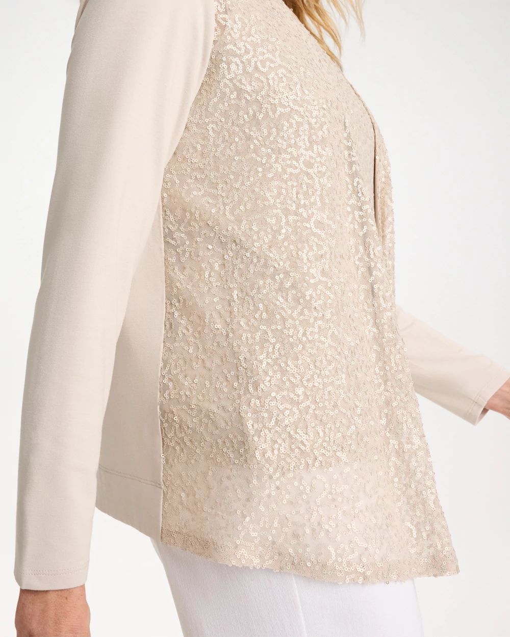 Knit Sequin Cardigan | Chico's